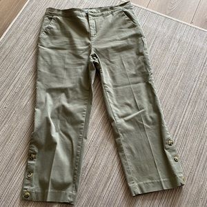 Size 12 Lila Ryan olive khakis with some stretch in material
